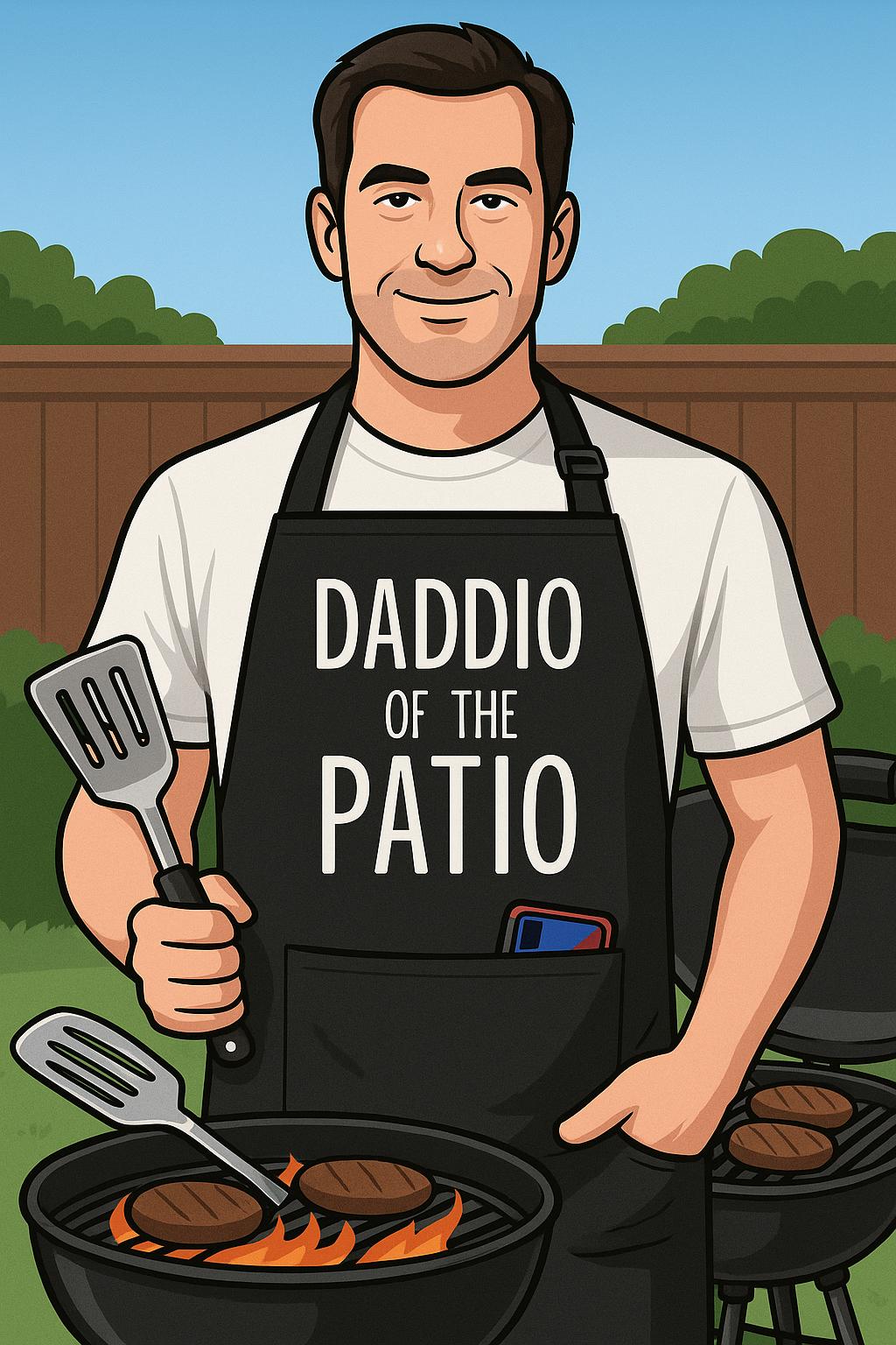 Daddio of the Patio – The Apron Every Grill Master Dad Deserves 🔥