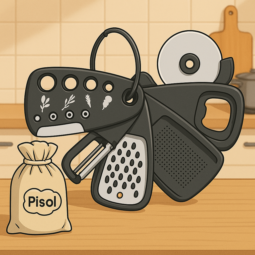 Pisol 6-in-1 Kitchen Gadget Set – Small Tool. Big Results.