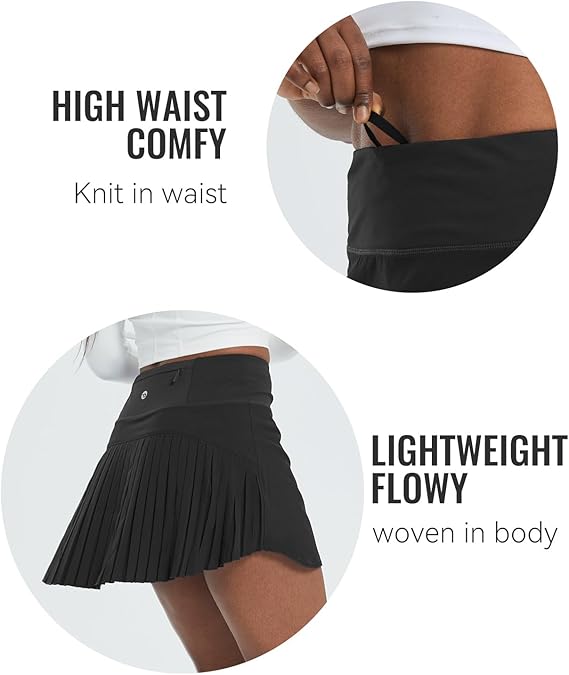baleaf Women's Pleated Tennis Skirt
