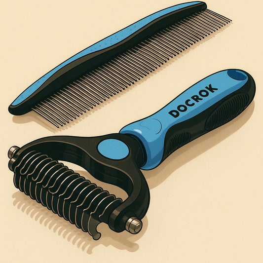 🐾 Docrok Grooming Combo – Total Coat Care, Made Easy