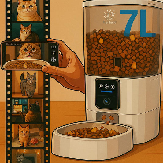 Frienhund Smart Pet Feeder – Feed, Watch & Connect Anytime 🍽️