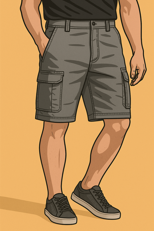 🩳 Men's Utility Cargo Shorts – Comfortable & Functional Everyday Wear