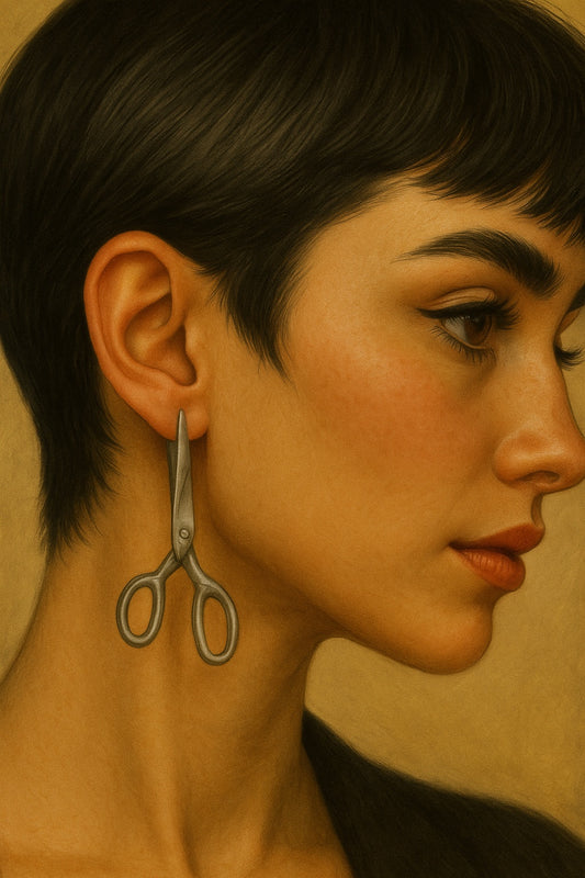 Vintage Gothic Scissor Earrings ✂️