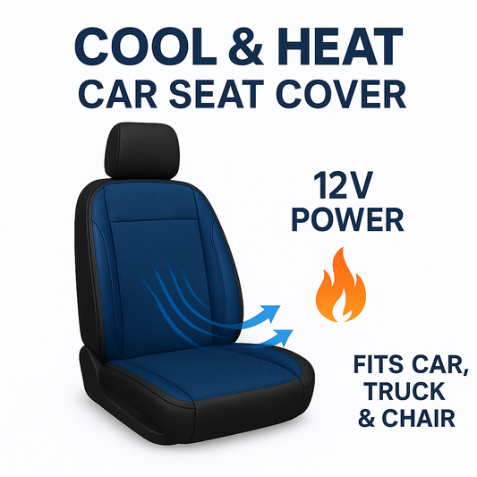 🚗 Cool & Heat Car Seat Cover – Year-Round Comfort On the Go