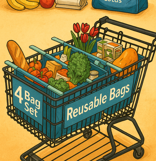 Lotus Reusable Cart Bags – Smart, Sustainable Shopping Made Easy 🛒