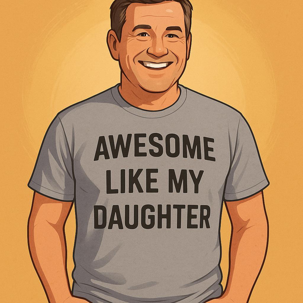 Awesome Like My Daughter – The T-Shirt Every Proud Dad Needs 👕