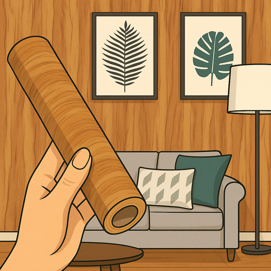 🪵 Wood Grain Peel and Stick Wallpaper – Rustic Style Without the Hassle